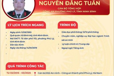 GIỚI THIỆU NGƯỜI ỨNG CỬ ĐẠI BIỂU HĐND PHƯỜNG PHỦ LÝ NHIỆM KỲ 2026-2031
