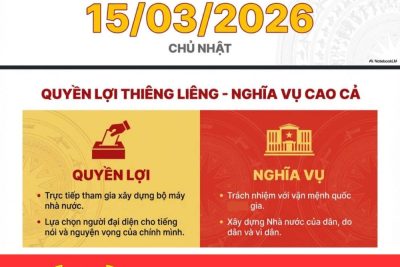 NGÀY 15/3/2026 – NGÀY BẦU CỬ TOÀN DÂN
