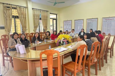 CHI BỘ TRƯỜNG MẦM NON THANH CHÂU THAM GIA HỌC TẬP TRỰC TUYẾN HỘI NGHỊ TOÀN QUỐC QUÁN TRIỆT, TRIỂN KHAI NGHỊ QUYẾT ĐẠI HỘI XIV CỦA ĐẢNG